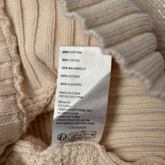 Free People Beach Cream Beige Hailee Cardigan Sweater Sz XS Button Down - Picture 3 of 8